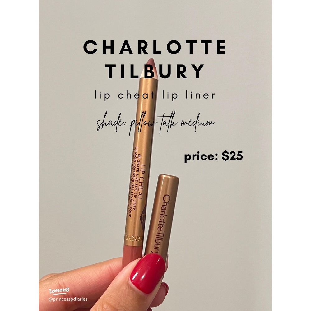 Charlotte Tilbury Lip Cheat Lip Liner Womens OS Pillow Talk Medium Nude Pink